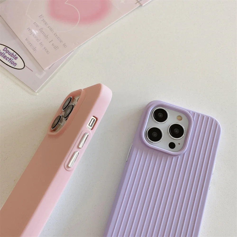 Macaron Solid Color Case