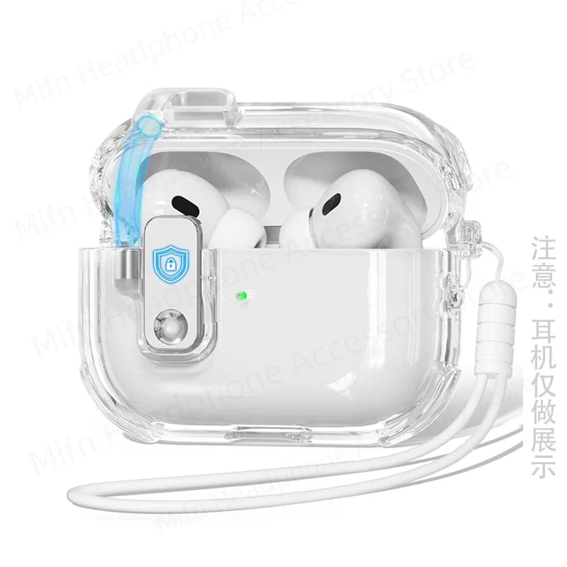 Cover for air pods pro 2 Shockproof Protective Cover Automatic Pop-up Case for air pods Safety lock design for airpod 4 Case