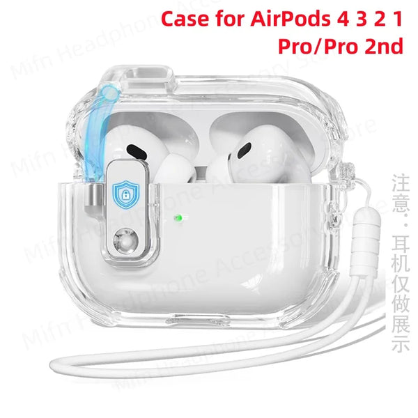 Cover for air pods pro 2 Shockproof Protective Cover Automatic Pop-up Case for air pods Safety lock design for airpod 4 Case